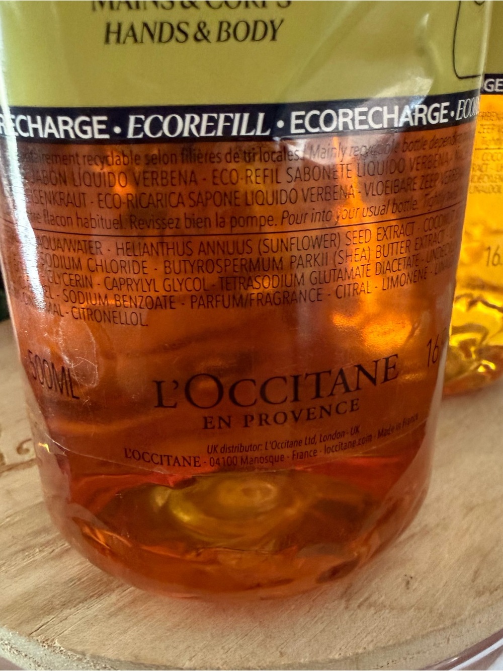L'OCCITANE Verbena Liquid Soap Refill lot of 3 NEW 100% recycled bottle - Picture 6 of 6